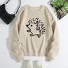 Women's Loose Crew Neck Long Sleeve Fashion Printing Casual Tops Women’s
