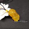 Premium Yellow Chalcedony & Agate Ice-Type Pixiu Pendant for Men and Women