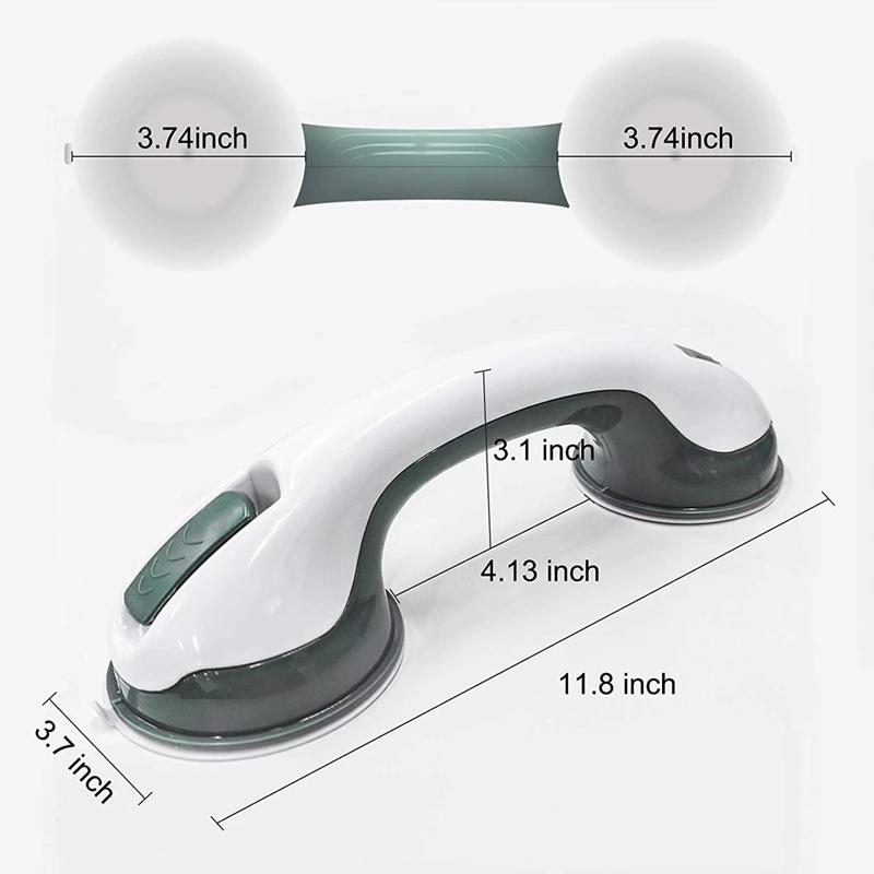 12Pcs Safety Helping Handle Anti Slip Support Toilet Bathroom Safe Grab Bar Handle Vacuum Sucker Suction Cup Handrail