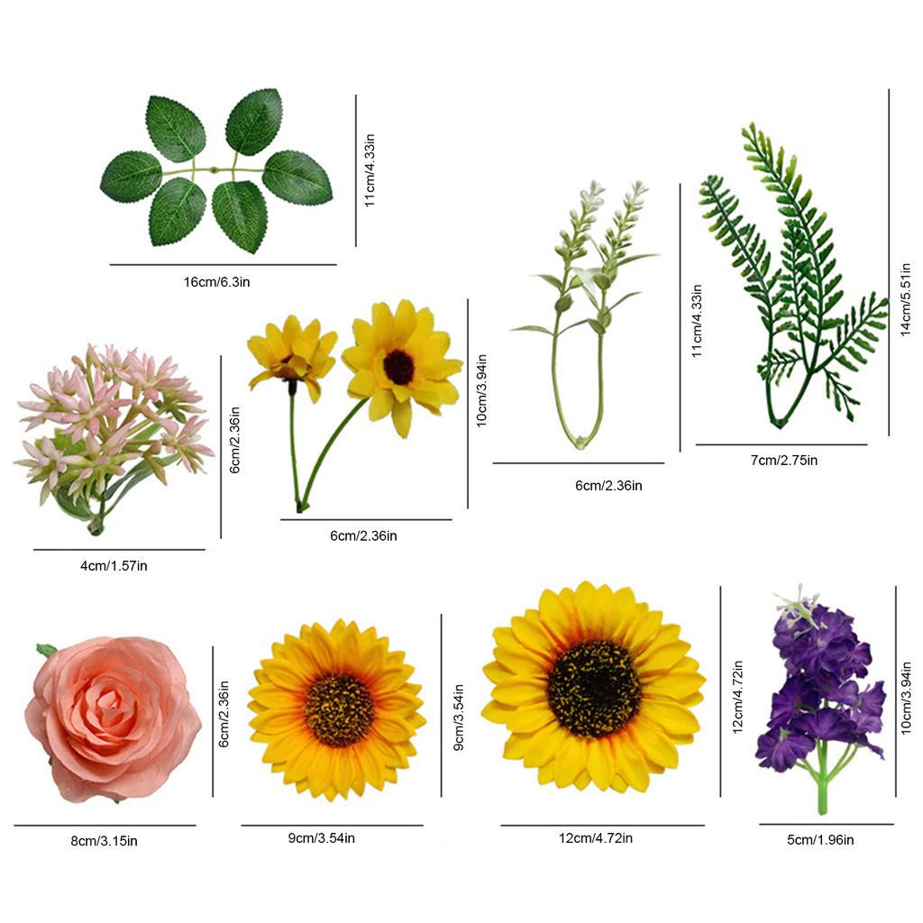Künstliche Sonnenblumengirlande 190cm Fake Hängende Sonnenblumenranke für Hochzeitsbogen Bankett Tisch Haustür Heimdeko