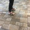 Single-legged geta sandals, Tenichi Tengu geta T-52. "Awa paulownia wood geta/Tengu geta" for experiential training. In-stock item. Brown snake-patter