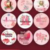 Mother's Day Thankful Mom Stickers: Gift Box Seals & Bouquet Decorations
