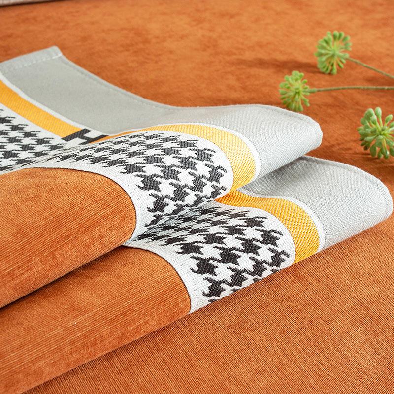 Husă de canapea din chenille Four Seasons, universală, anti-alunecare, de culoare solidă, husă de canapea în stil nordic, de lux, ușor