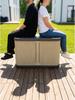 Outdoor Large-Capacity Dustproof Storage Box for Sun Protection, Courtyard, Garden, and Camping Organization.