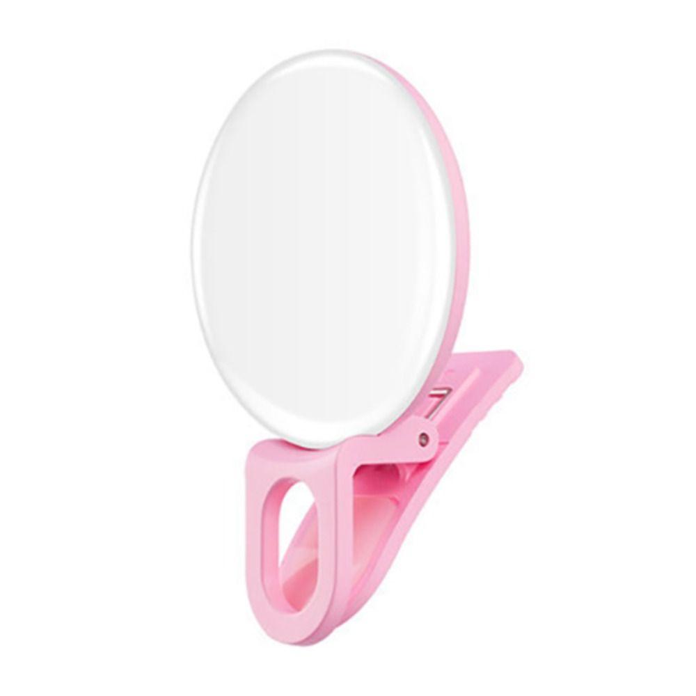 Rechargeable Mini Selfie Ring Light Clip Mobile Phone Fill Lamp Selfie Lights  Universal
