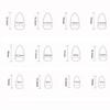 Textured 3D Zebras Pattern False Nail 24pcs Cats Eye Glitters Press On Nail Crystal Rhinestones French Style ABS