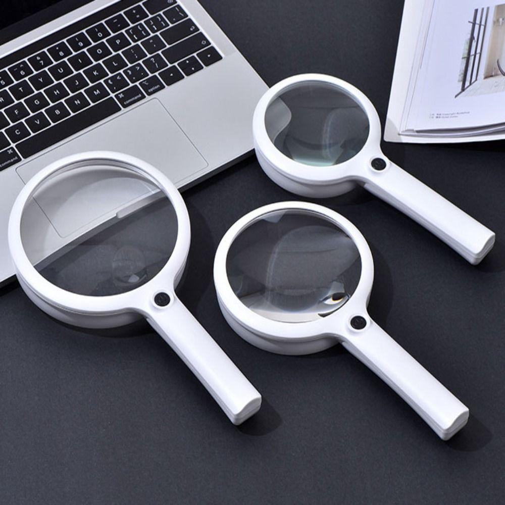 40/30/20X Magnifying Glasses Durable Handheld Microscope LED Lighted Magnifier  for Kid Elder