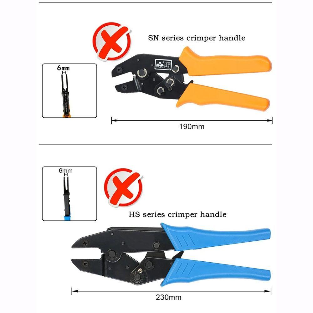 Alloy SN Crimping Pliers Jaw Width 4mm Crimping Terminals Jaw Slot New Terminal Tools