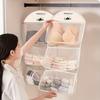 1pc Multi-Layer Hanging Closet Organizer for Socks and Underwear Fabric Mesh Storage Bag with Pockets Wall-Mounted Wardrobe Divider for Bedroom