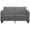 Vidaxl 2-Seater Sofa, Dark Grey, 140 Cm, Upholstered In Fabric