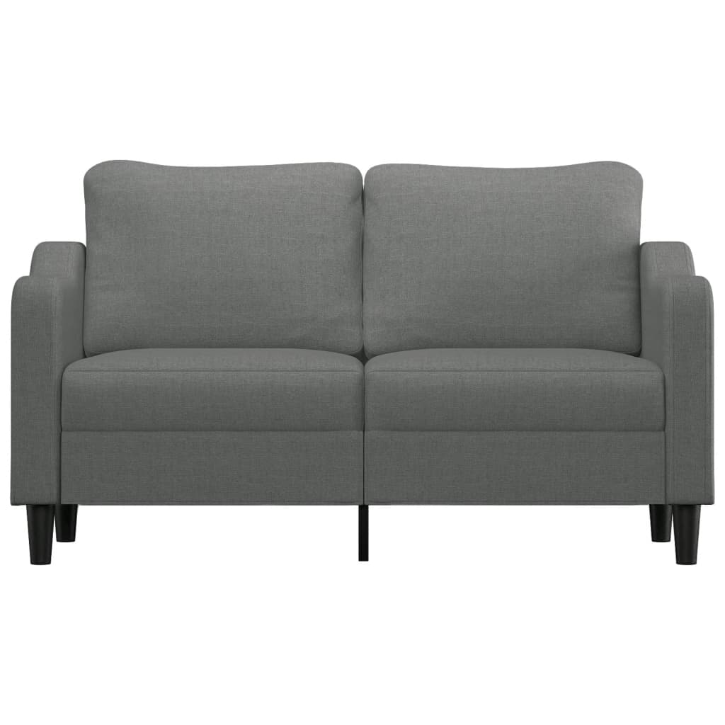 Vidaxl 2-Seater Sofa, Dark Grey, 140 Cm, Upholstered In Fabric