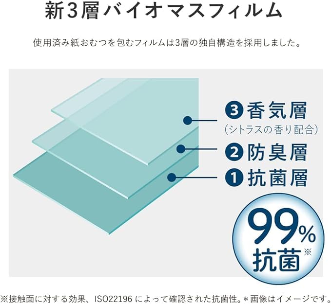 Bulk Combi Disposable Diaper Disposal Strongly Airtight and Poitec Shared Spare Double Odor x for Nursing Homes and Corporations Purchase