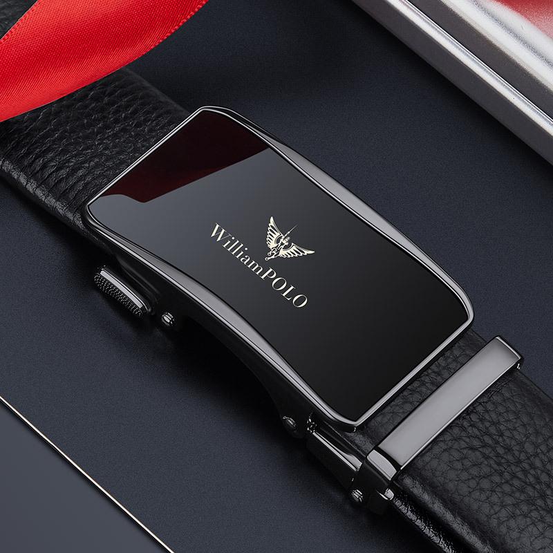 

Emperor Paul s Trendy Men s Genuine Leather Automatic Buckle Belt 125 cm