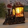 Vintage Train Ornaments Deer Design Train Night Lamp Christmas Train LED Light  Festive Party
