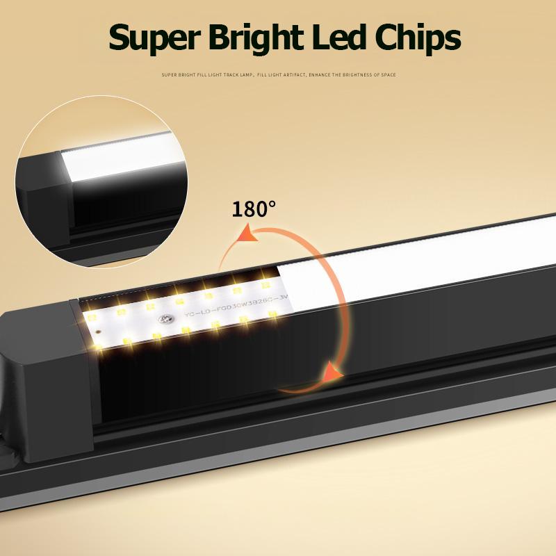 New Track Lights Aluminum Ceiling Track Light Floodlight Lamp 110-220V Light Track Rail  Indoor Life Clothing Store Home Decor
