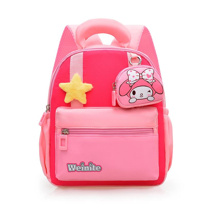 Korean Style Kuromi Kids Backpack for 3-5 Year Old Boys Girls Kindergarten Cute Cartoon Student Backpack
