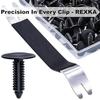 41pcs M6.3 Splash Shield Wheel Cover Bumper Cover Retainer Clip 40pcs+Remover
