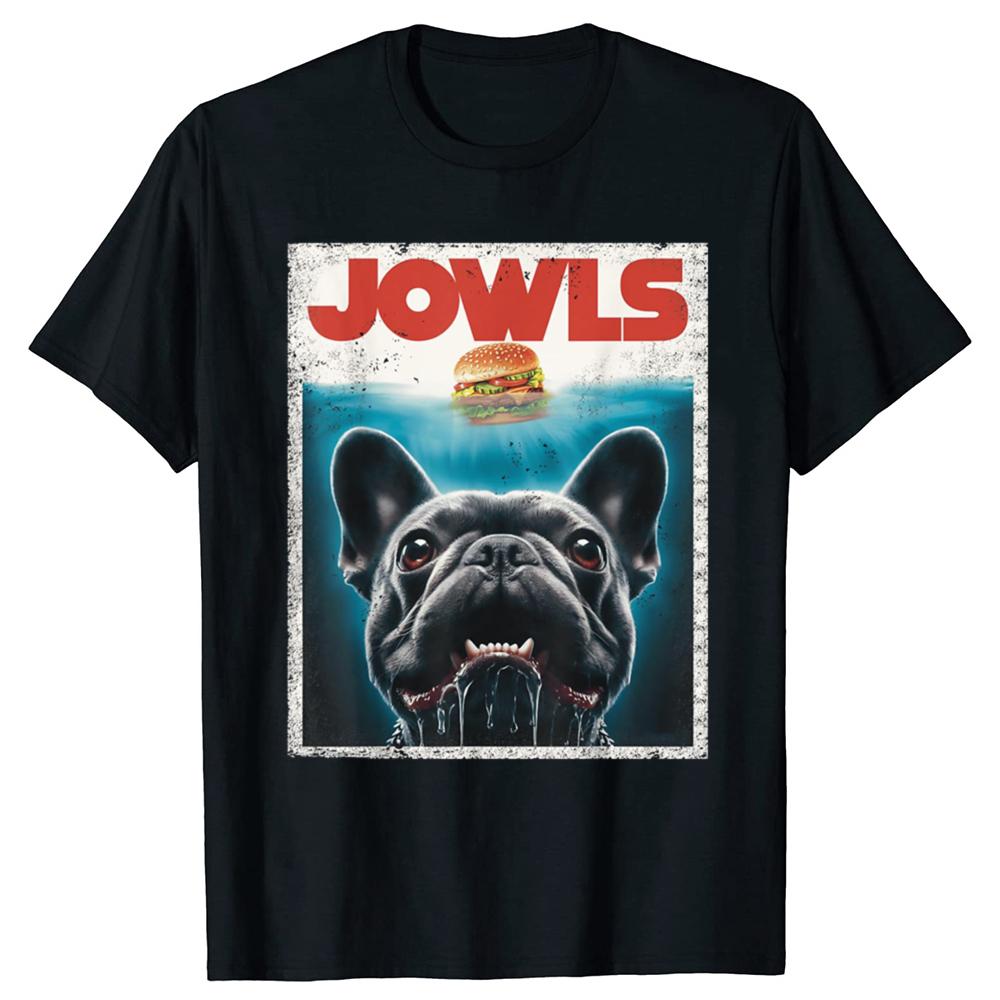 Jowls French Bulldog Burger T-shirt XL