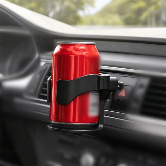 Auto-Becherhalter, Universeller Lüftungsschlitz-Getränkehalter mit Aschenbecher, Multifunktionaler Flaschenhalter für Auto, LKW, SUV Innenraumzubehör