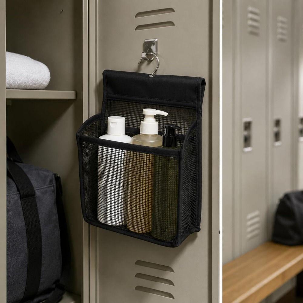 Large Capacity Shower Storage Basket Mesh Wash Bag Toiletry Organizer Dormitory