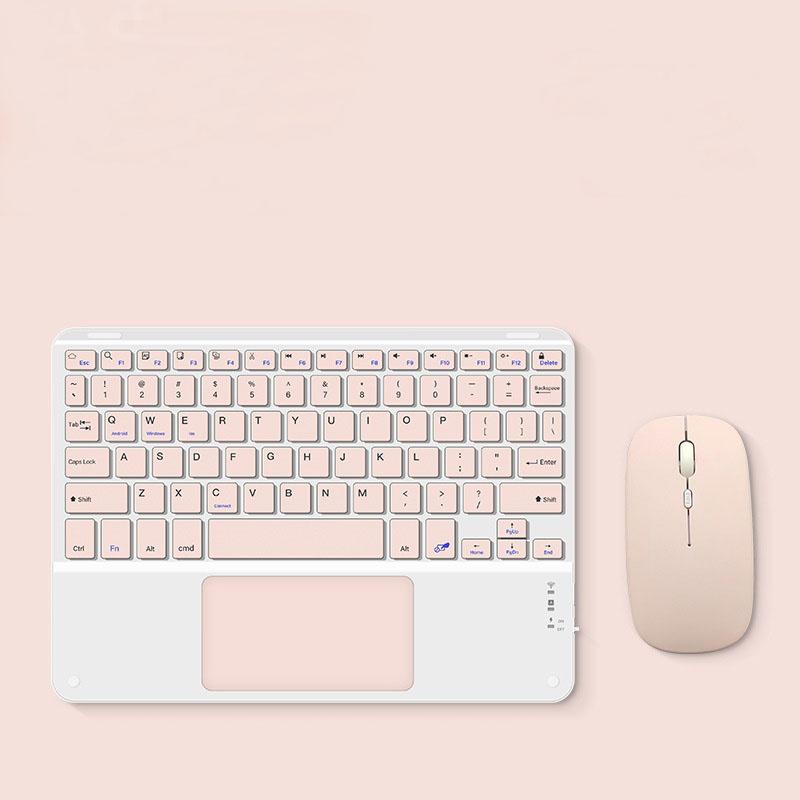 English Bluetooth Keyboard 10 inch for iPad Air Pro Wireless Rechargeable Keyboard for Phone Tablet Laptop Universal