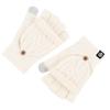 Unisex Japanese Style Knitted Fingerless Winter Gloves - Thick Warm Design