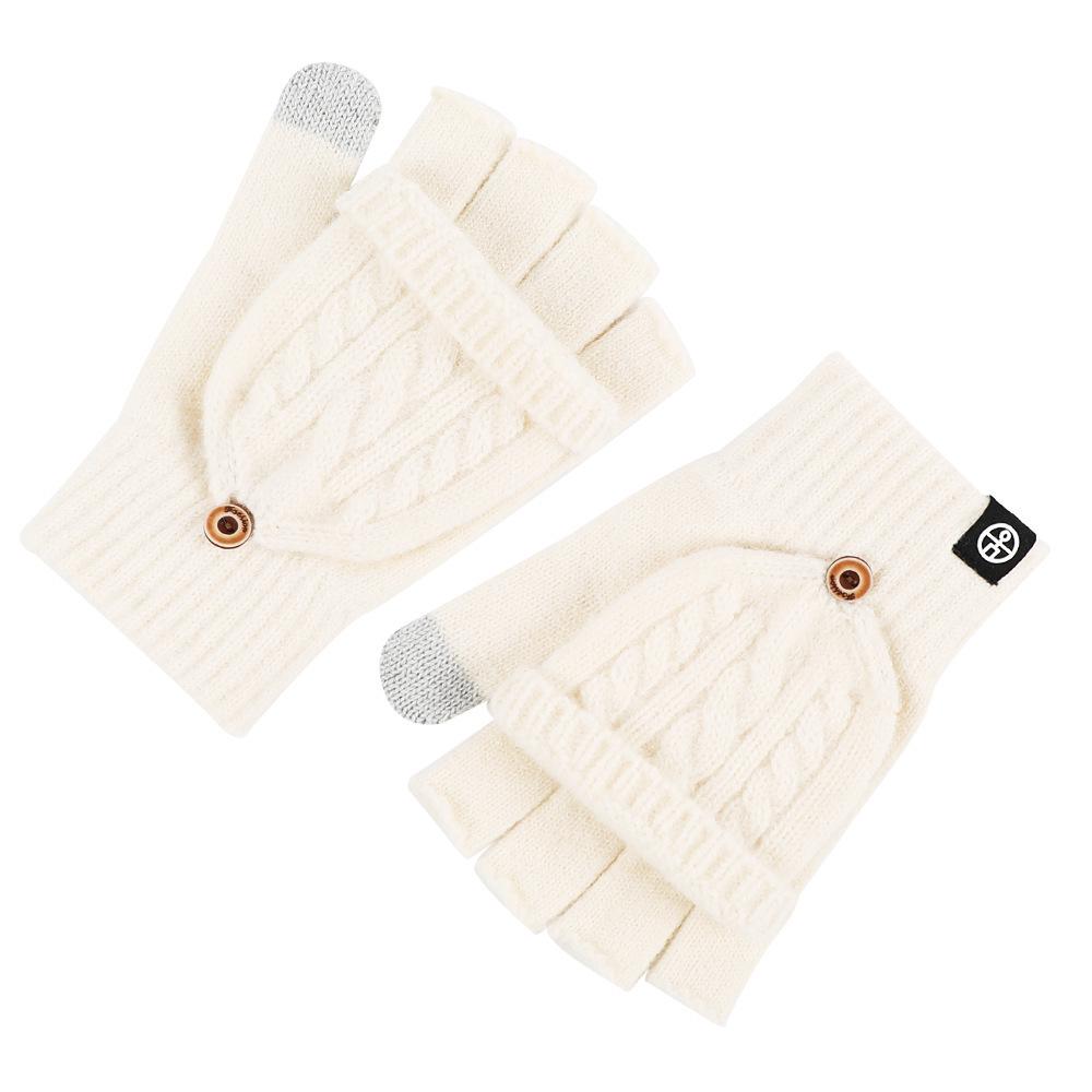 Unisex Japanese Style Knitted Fingerless Winter Gloves - Thick Warm Design