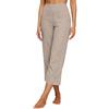 Women's Fashionable Loose-Fit Pocket Cotton-Linen Blend High-Waisted Wide-Leg Pants Casual Cropped Trousers