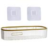 Waterproof Bathroom Rack Toiletries Storing Shelf Plastic Shampoo Holder Efficient Toilet Washstand Organization Tool
