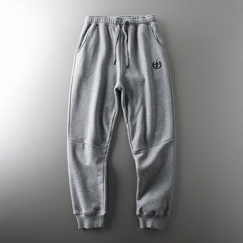 Foreign Trade Tail Order Cut Label Lambswool Thickened Winter Men's Pants