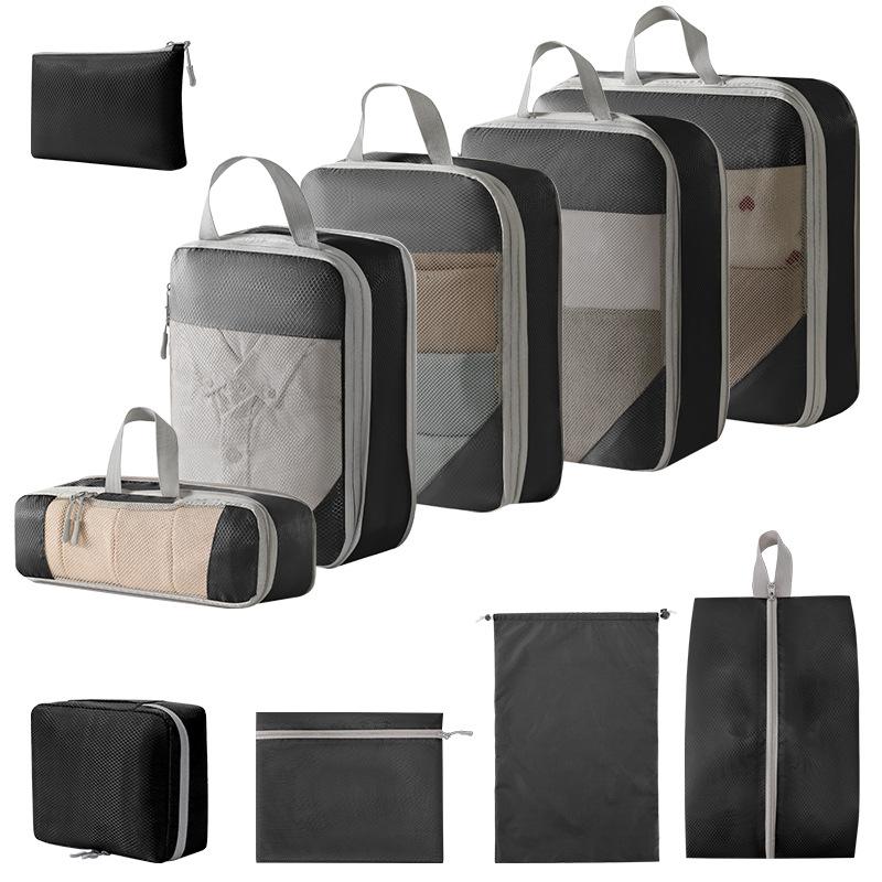 Travel Compression Packing Bag - Toiletry, Cosmetic, Clothes and Shoe Storage for Luggage