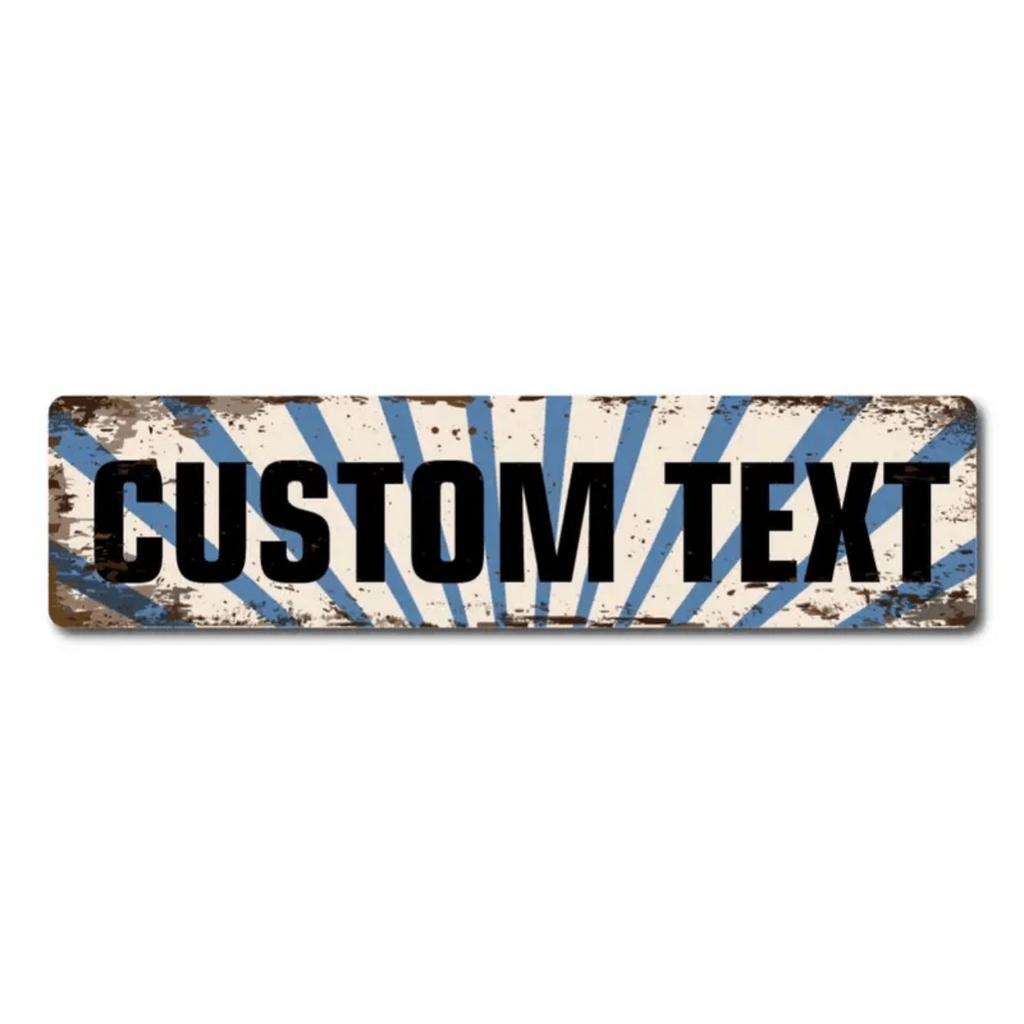 Personalized Vintage Metal Sign Waterproof Home Wall Decor