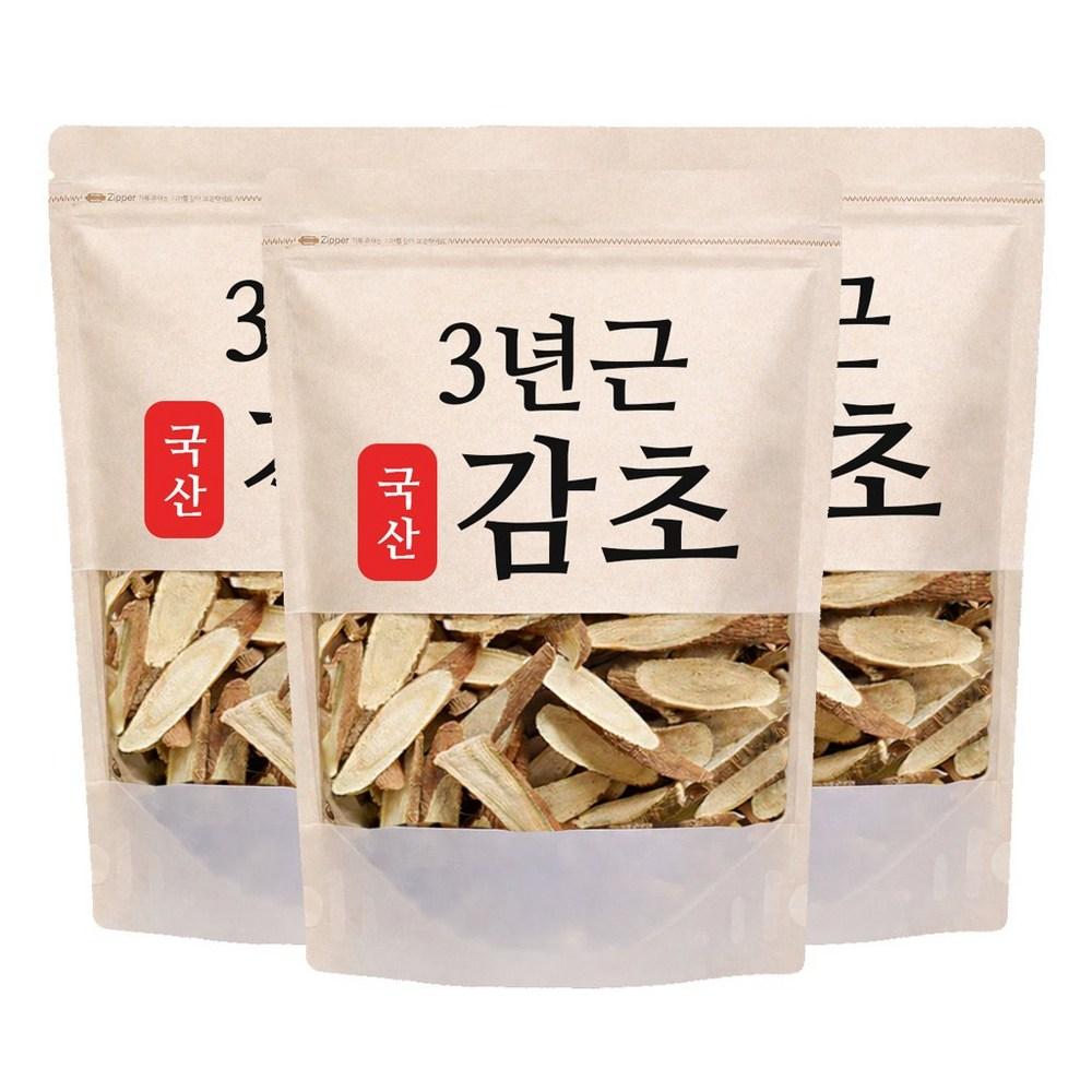 Oneul Pharmacy Fresh 3-Year-Old Domestic Licorice 80g 3 Pcs