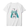 Hatsune Miku MIKU Co Branded Printed TShirt for Unisex and Unisex Anime Round Neck Summer Fashion Trend Short Sleeve