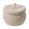 Cotton Rope Storage Baskets  With Lid Small Decorative Boxes For Ganization Baskets With Lids Woven Basket Desktop Organize