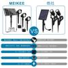 MEIKEE Improved Solar Garden Light, Outdoor Spotlight with 3 Switchable Colors: Warm White, Neutral White, and Daylight, Solar Panel Charging,