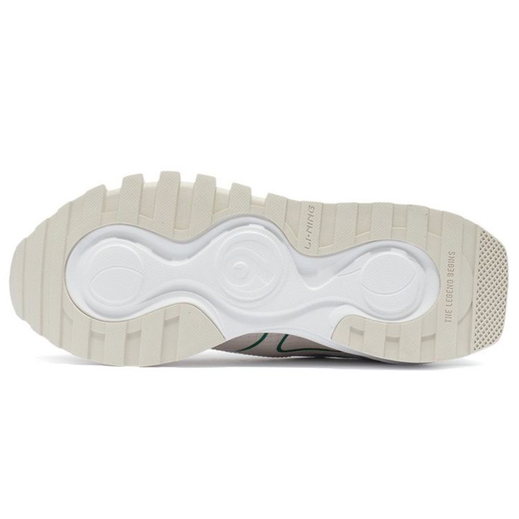 Li Ning Fang Yuan Evo Comfortable Fabric Synthetic Leather Two-Layer Suede Shock Absorbing Non-Slip Low-Top Running Shoes AGCR228-5