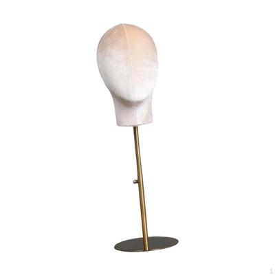 /Stable Mannequin Head Model with Metal Stand Shelf/for Headphones Hats Glasses Display