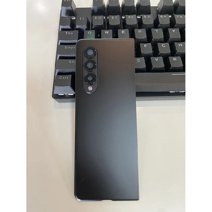 

Glass Housing Back Cover Cases For SAMSUNG Galaxy Z Fold 3 Fold3 Phone Rear Battery Door Phone Cover Back Cover With Tools Phantom Black
