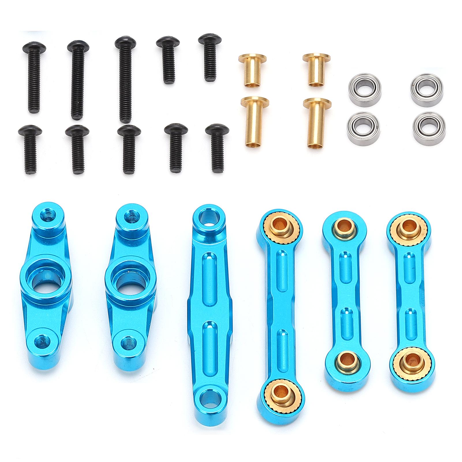 

Aluminum Alloy Ball Bearing Crank Steering Set for Tamiya TT02 1/10 RC Car Upgrade Parts