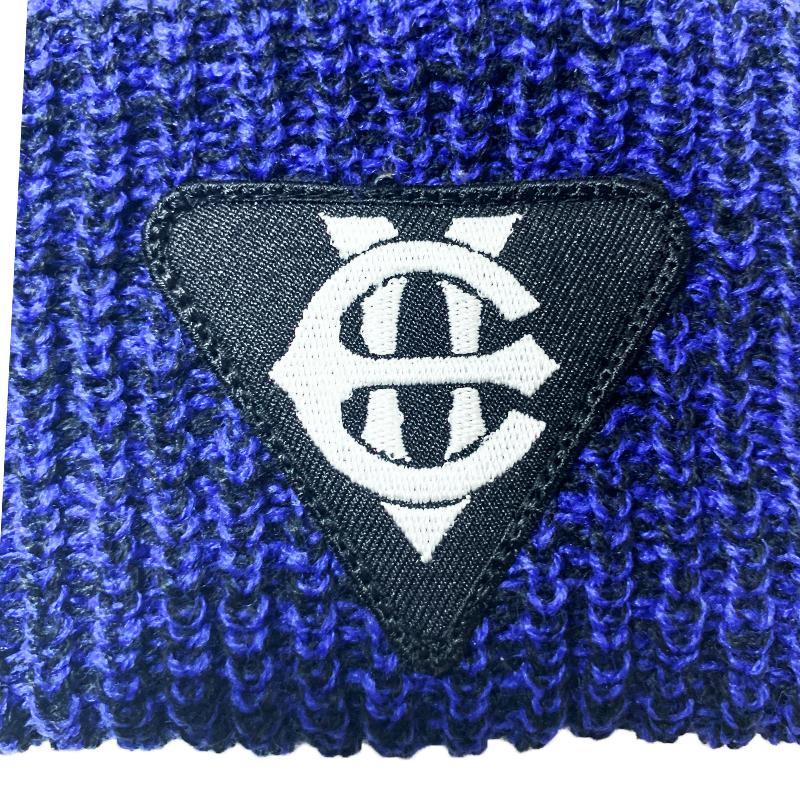 EIGHTVOLUME Ev T-Patch Knit Beanie (Blue)