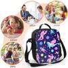 Cosmonaut On Whale Lunch Box Insulated Meal Bag Fantasy Space Stars Solar System Planets Lunch Bag Food Container for Kids