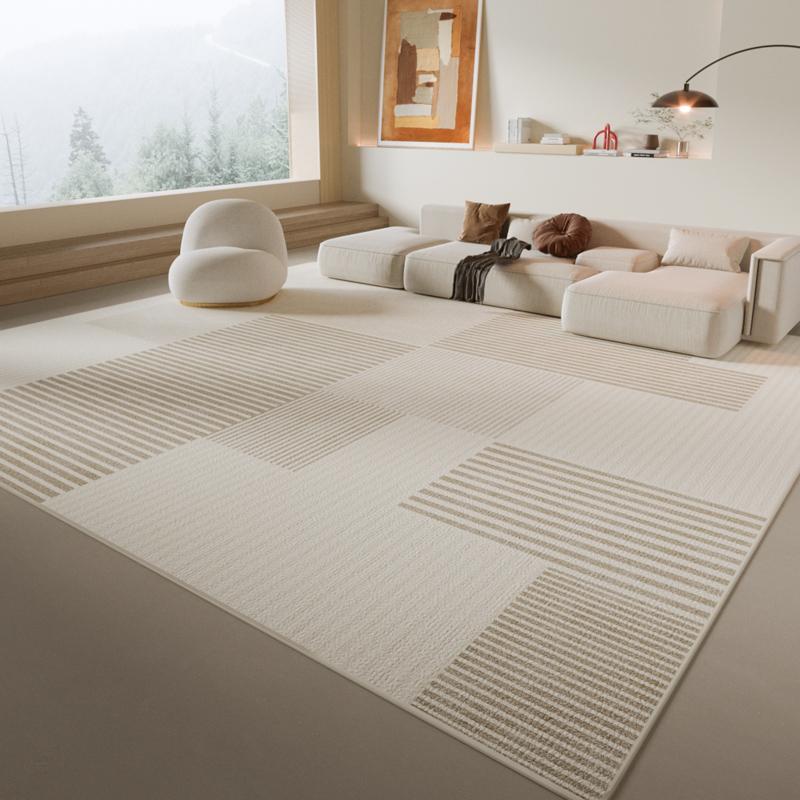 Nordischer geometrischer Teppich für Wohn- und Schlafzimmer: Weich, strapazierfähig, modernes minimalistisches Wohnambiente – Instagram-tauglicher Stil