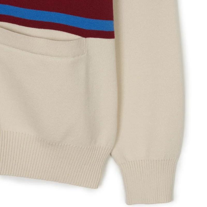 New MLB Varsity Boston Red Sox Cardigan Knitwear Unisex Red 3AKCV0144-43WIS