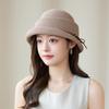 Women'S Knitted Basin Hat, Summer Sunscreen Visor, Small Face, Fashionable Versatile Bucket Hat, Elegant And Advanced