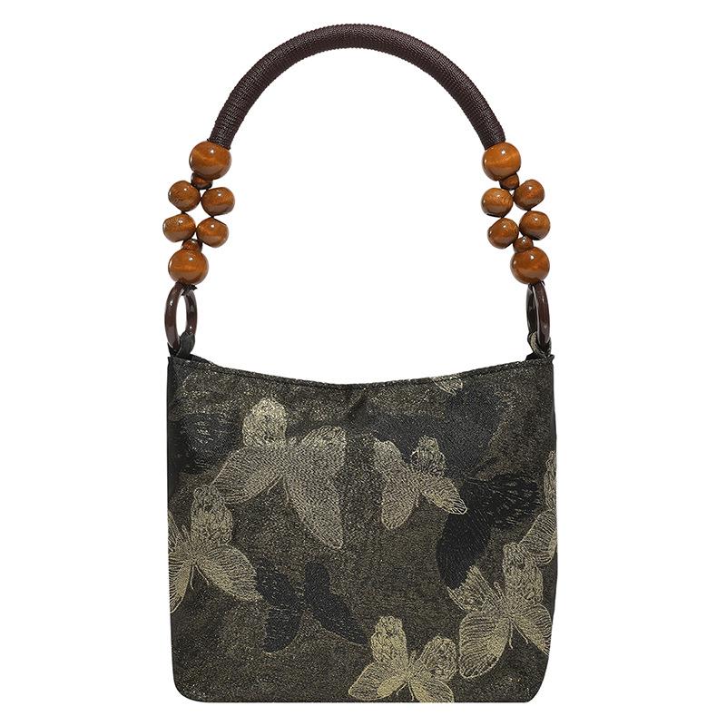 2025 Herbst Bestickte Damen Achsel-Tragetasche: Vielseitiger täglicher Schulter-Eimer-Stil