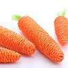 Carrot Pet Cat Toy Paper Rope Chew Toys Built-in Bell Small Animals Bite Resistant Rope Scratcher Clean Teeth Chew Interactive