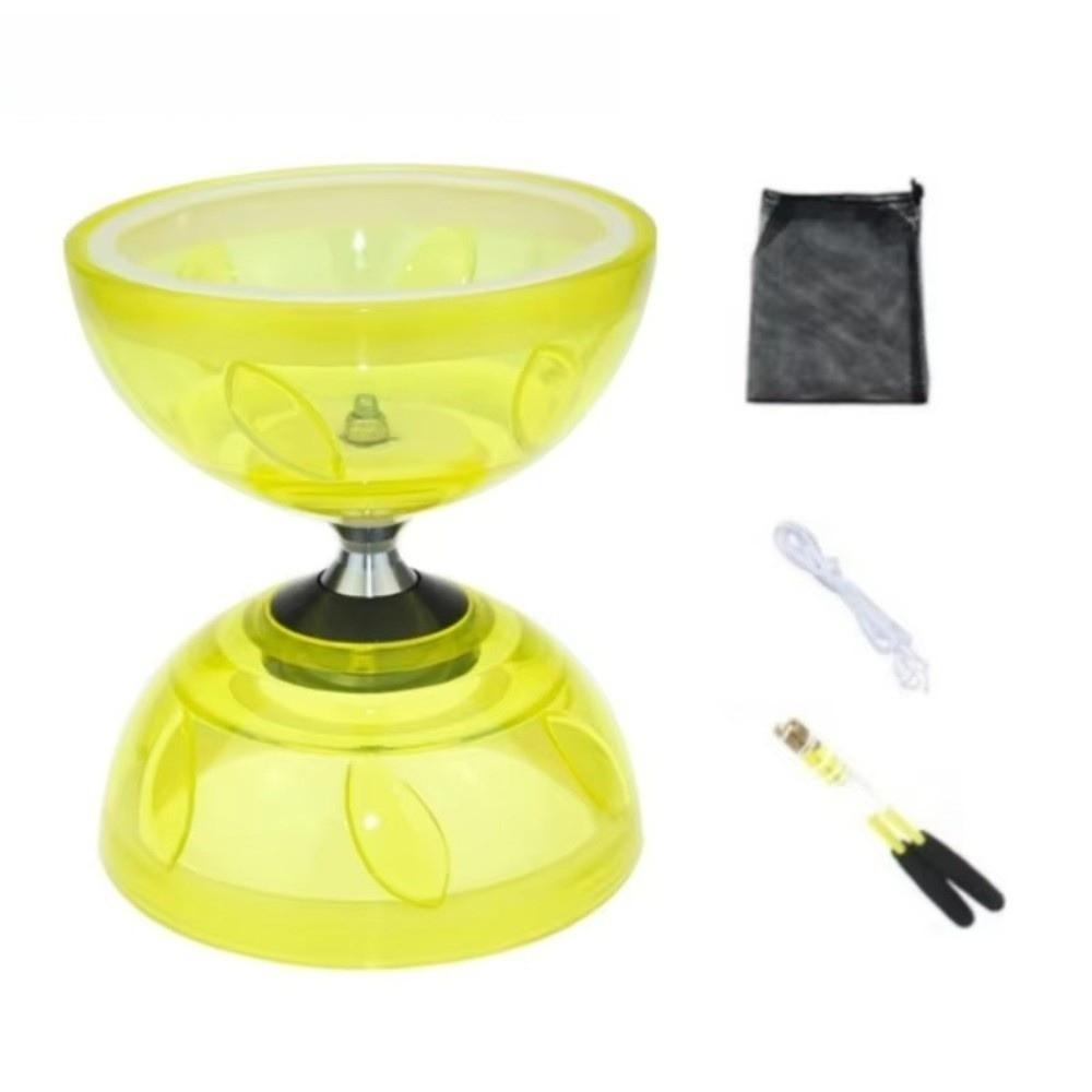 Leather Chinese Yoyo Diabolo Set Bowl Shape Diabolo Toy Chinese Diabolo  Entertainment Supplies
