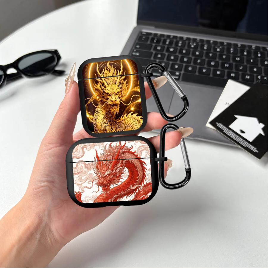 Die Rote Drachen Hülle Für Airpods Pro2 Pro3 Pro 3 1 2 4 Kopfhörer Hüllen Abdeckung