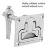 Stainless Steel Flush Mount Floor Lock Hatch Latch Hardware Accessory for Marine Boat
